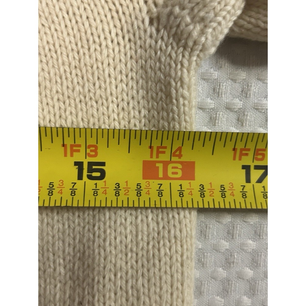 Handmade in Denmark‎ Wool XS (32" Chest) Fair Isle Cardigan Cream Blue Vintage - Picture 10 of 16